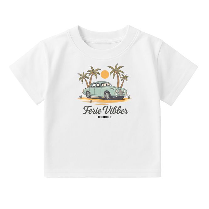 Hovedbilde Ferievibber hvit t-skjorte 