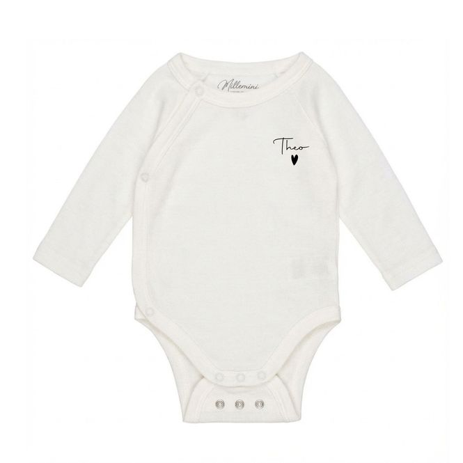 Hovedbilde Navnebody i merinoull med bambus omslagsbody i ...