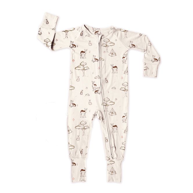 Hovedbilde Beige skogsdyr bambus heldress